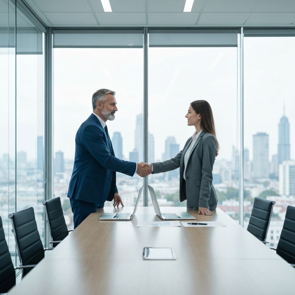 Reunião de negócios corporativa